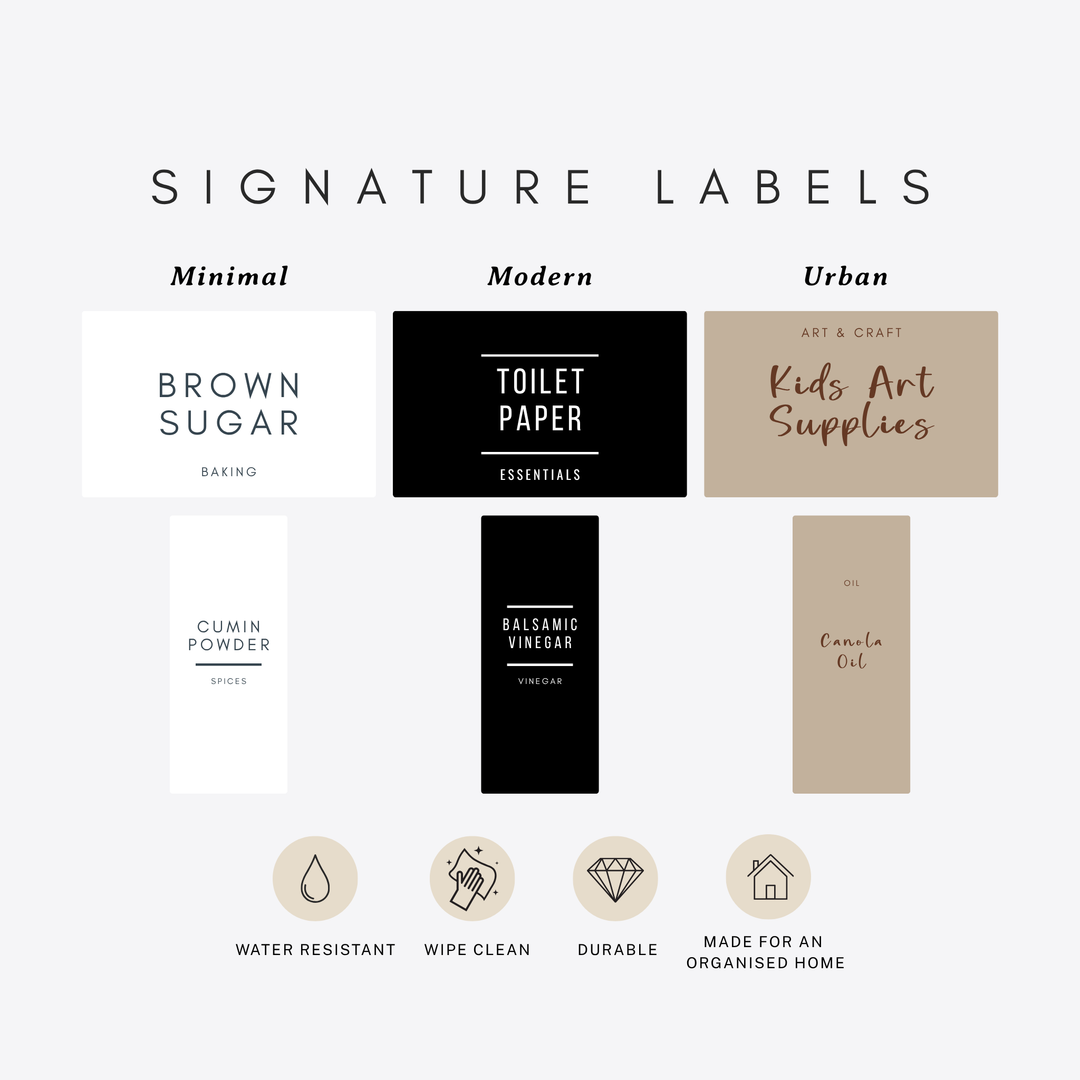 Rectangle Pantry & Storage Labels