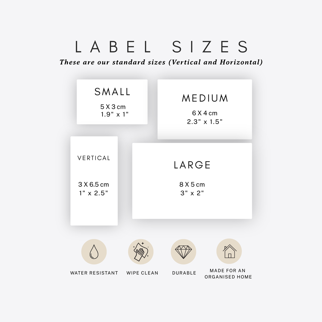 Rectangle Pantry & Storage Labels