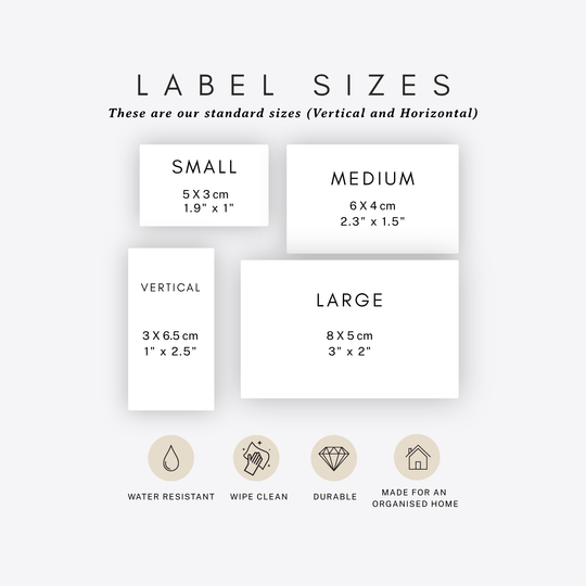 Rectangle Pantry & Storage Labels