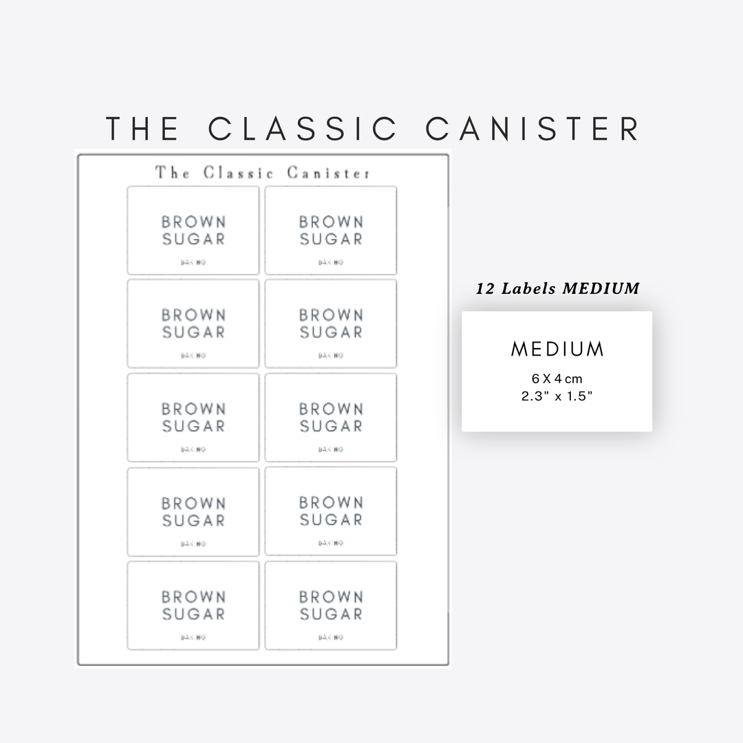 Rectangle Pantry & Storage Labels