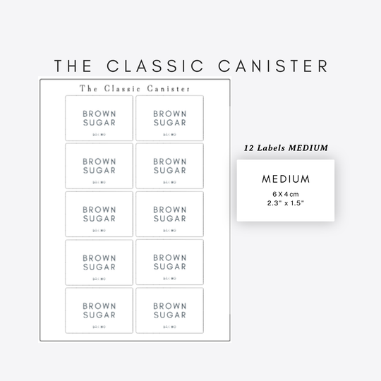 Rectangle Pantry & Storage Labels