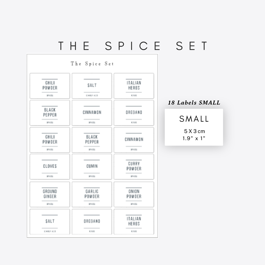 Rectangle Pantry & Storage Labels