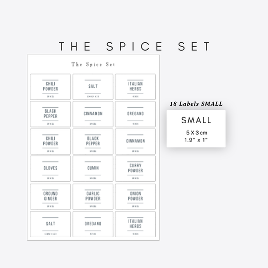 Rectangle Pantry & Storage Labels