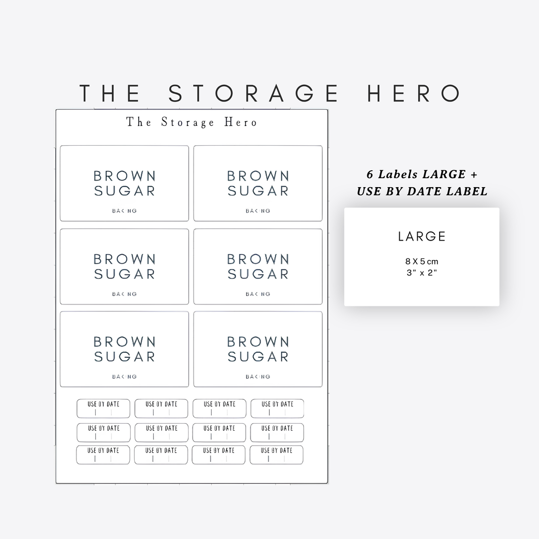 Rectangle Pantry & Storage Labels