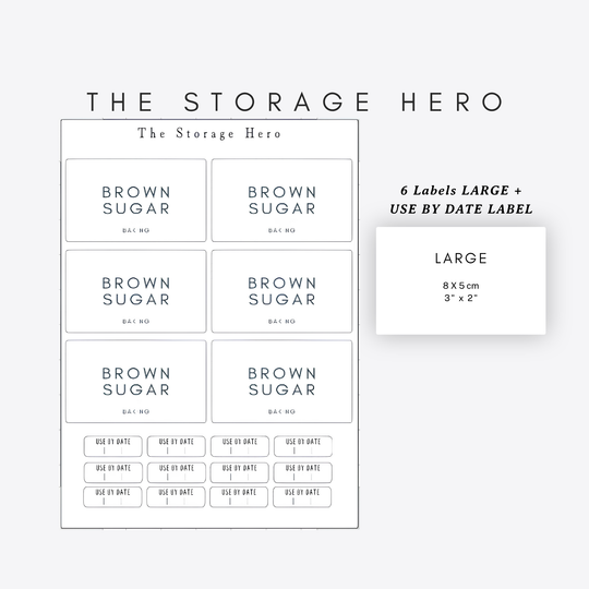 Rectangle Pantry & Storage Labels