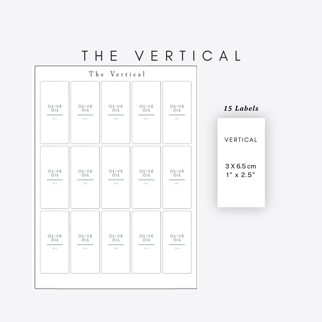 Rectangle Pantry & Storage Labels