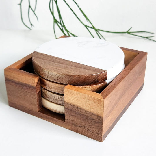 Round-Marble-Acacia-Wood-Coasters-Holder